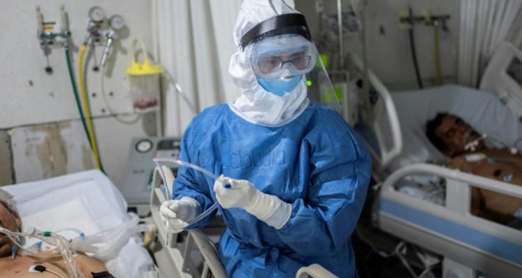 Unidad de cuidados intensivos de pacientes con covid-19 en un hospital en Atizapán, Mexico, el 22 de mayo de 2020. / Foto: AFP