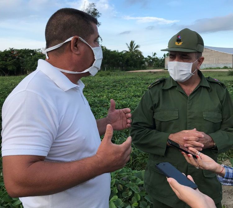 Recorren áreas destinadas a la producción de alimentos
