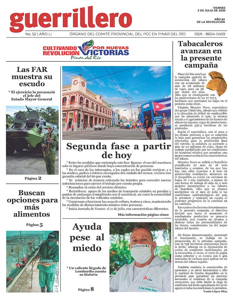 edicion impresa 3 de julio 2020 portada