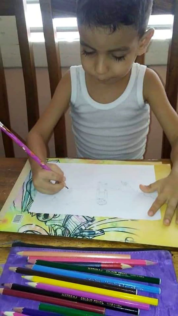 Crearte: un proyecto sin fronteras Maikol dibuja al principito