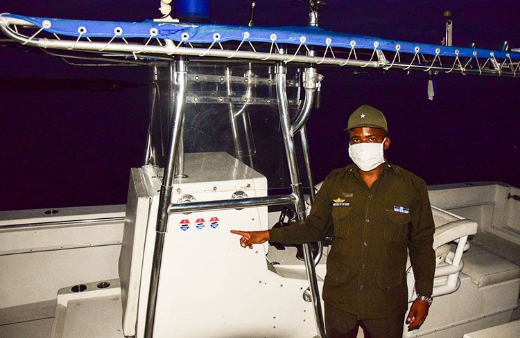 Con la vista y el corazón en el mar Yoslán Pozo Sánchez, jefe de escuadrilla de Tropas Guardafronteras en Pinar del Río.