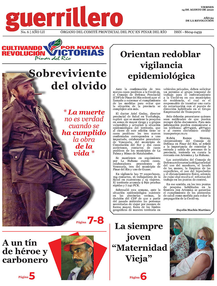 edicion impresa portada 14 agosto 2020