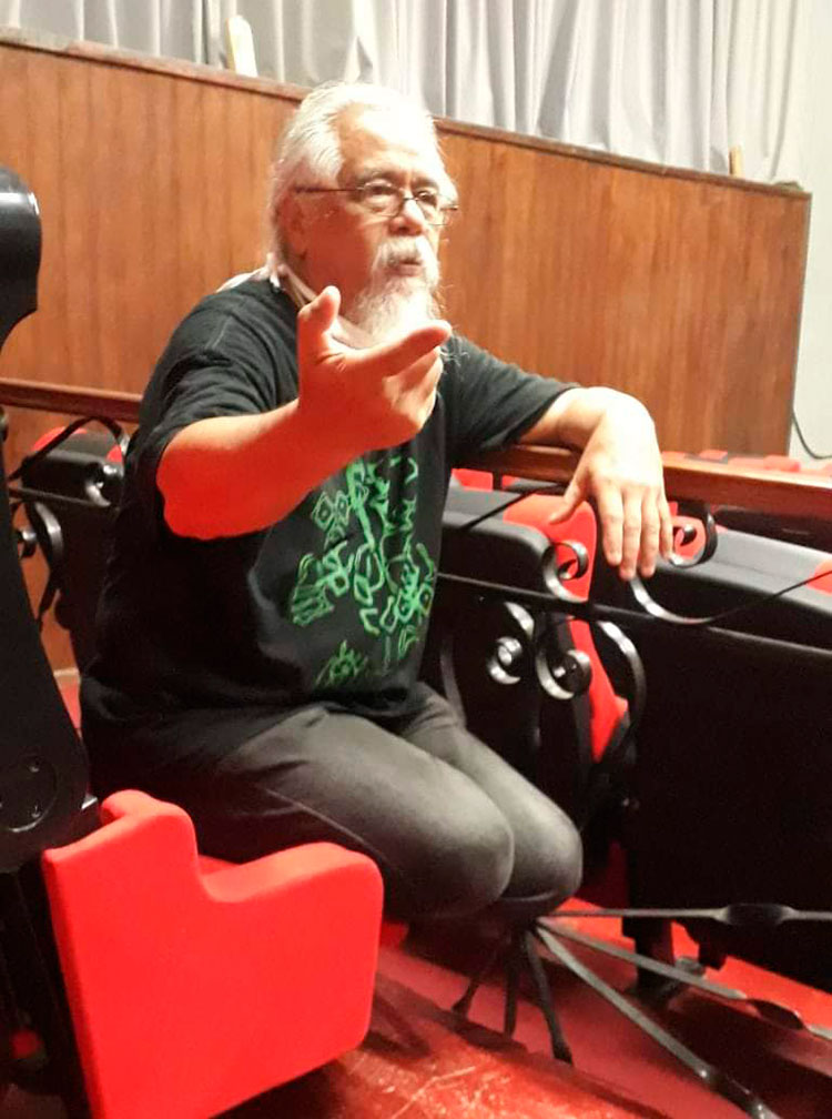 Teatro de la Utopía: Hamlet y otros conflictos Reinaldo León, director de Teatro de la Utopía, afirma que el corazón de la cultura artística es la enseñanza / Foto: Ángel Felipe Machín