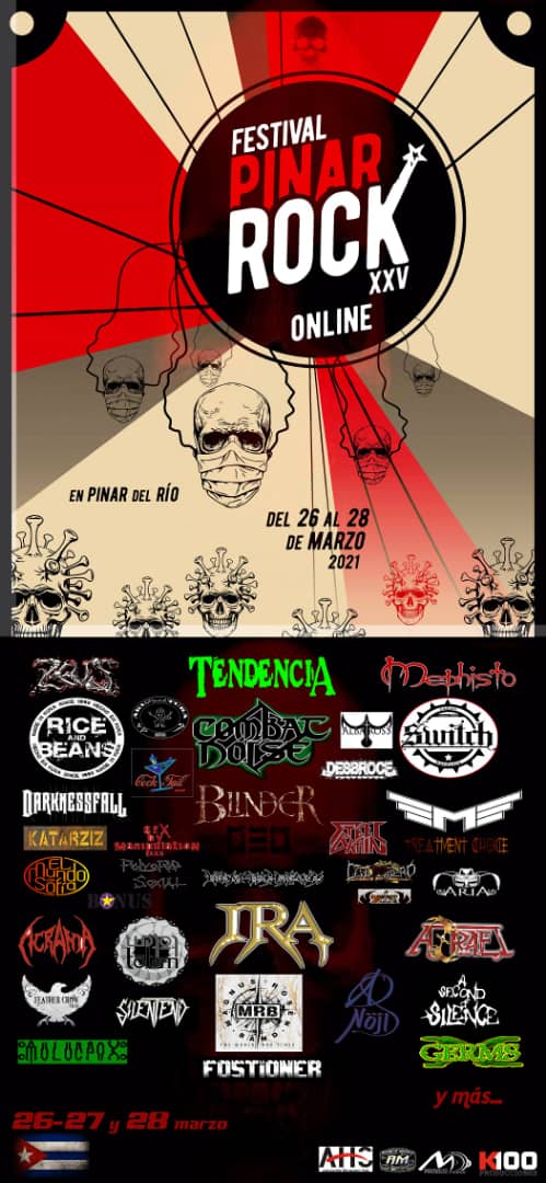 Pinar Rock, desde hoy al domingo Cartel del evento, cortesía de José Ernesto “Kiko” Mederos, organizador del festival.