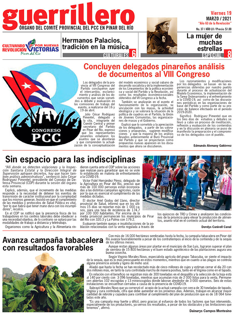 pagina portada edicion 19 de marzo 2021