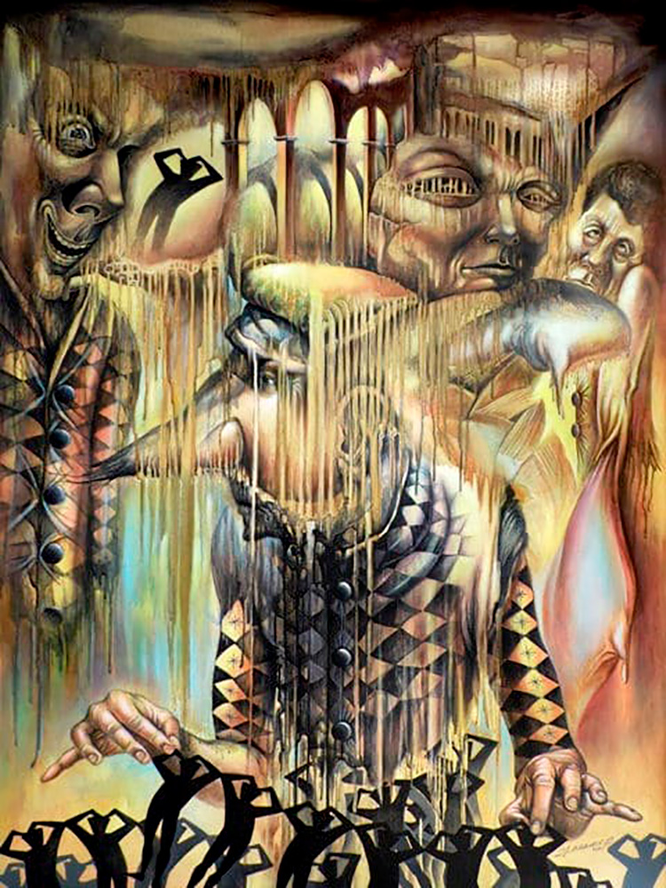 Arte resiliente Divergente (óleo-lienzo) de Yasser Curbelo Rego