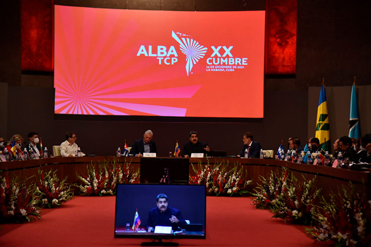 Nicolás Maduro: El ALBA ha sido nuestra casa Intervención de Nicolás Maduro Moros, presidente de la República Bolivariana de Venezuela en la XX Cumbre ALBA-TCP. / Foto: Omara García Mederos / ACN