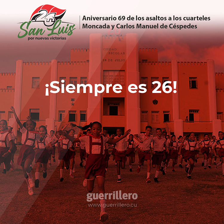 Municipio San Luis en Pinar del Río celebra acto provincial por el 26 de Julio, Día de la Rebeldía Nacional 