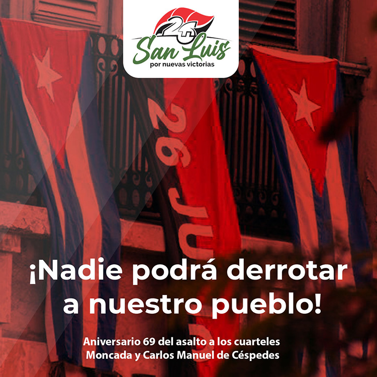 Municipio San Luis en Pinar del Río celebra acto provincial por el 26 de Julio, Día de la Rebeldía Nacional 