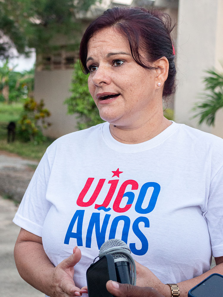 Participa, tu voto cuenta Yamilé Ramos en declaraciones a la prensa
