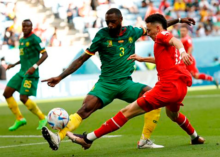 Suiza debuta con victoria de 1 a 0 ante Camerún en Mundial de Catar El primer tiempo empezó con dominio de Suiza los cinco minutos iniciales. Foto: Telesur