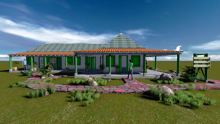 Agroecología al pie del mogote en Pinar del Río Así será la casa de acogida que forma parte del proyecto de la finca con el Parque Nacional y Patrimonio / Foto cortesía de Yosbel Fernández Martínez