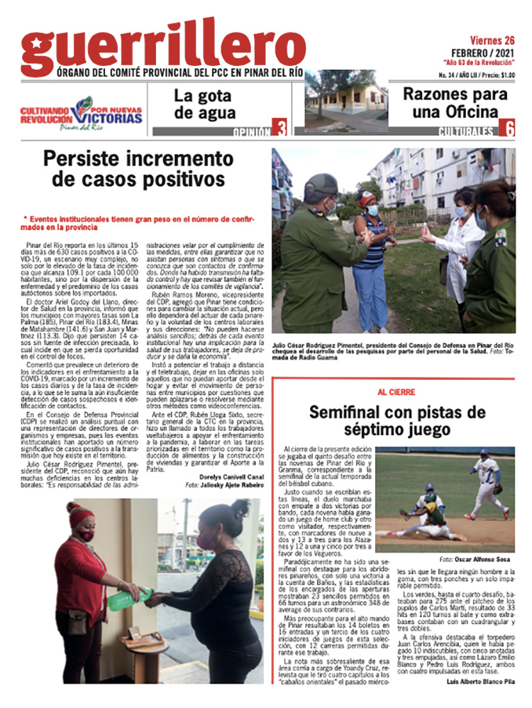 Edición impresa del 26 de febrero de 2021