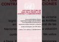Noticia del Día: Victoria de Cuba en ONU: 184 a favor, 2 en contra y 3 abstenciones Victoria de Cuba en las votaciones en la ONU en contra del bloqueo económico impuesto por EE.UU.