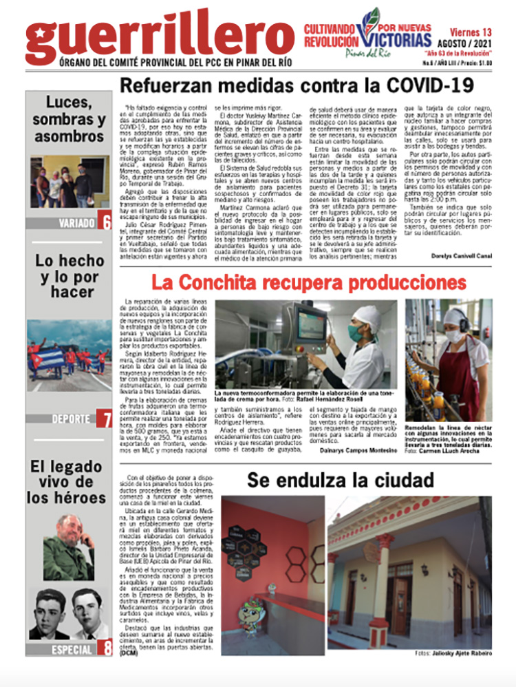 Edición impresa del 13 de agosto de 2021