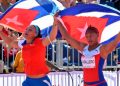 Animarán discóbolas cubanas final de la Liga del Diamante de atletismo 2021 Discóbolas cubanas Yaimé Pérez y Denia Caballero