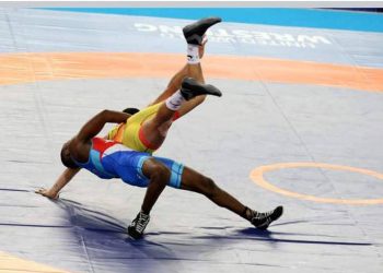 El levantón ejecutado por Yonat David al guatemalteco Carlos Fuentes le aseguró el combate que, posteriormente, ganó por superioridad / Foto: Cortesía del entrevistado