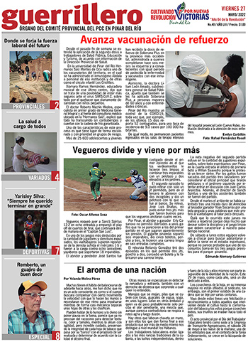 Edición impresa del 27 de mayo de 2022.