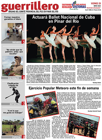 Edición impresa 20 de mayo de 2022.