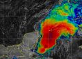 Intensas lluvias en gran parte del país Mapa del estado del ciclón por el paso de Cuba