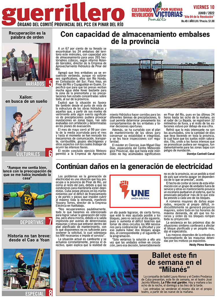 Edición impresa del 10 de junio de 2022