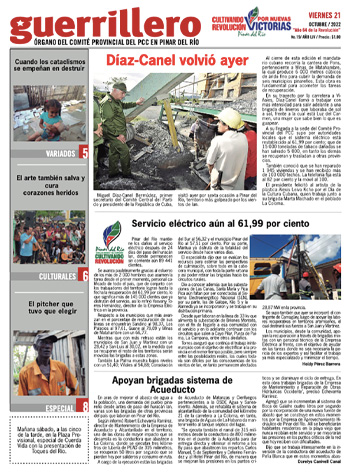Edición impresa del 21 de octubre de 2022