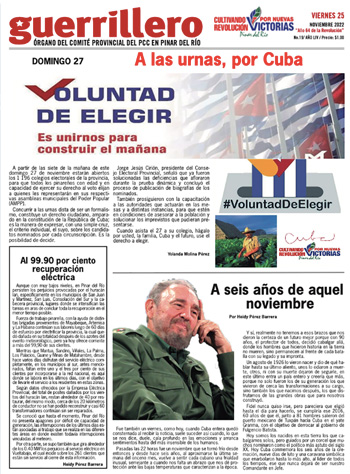 Edición impresa del 25 de noviembre de 2022