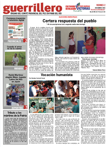 Edición impresa del 2 de diciembre de 2022