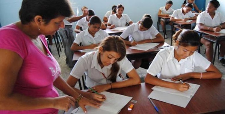 maestra alumnos