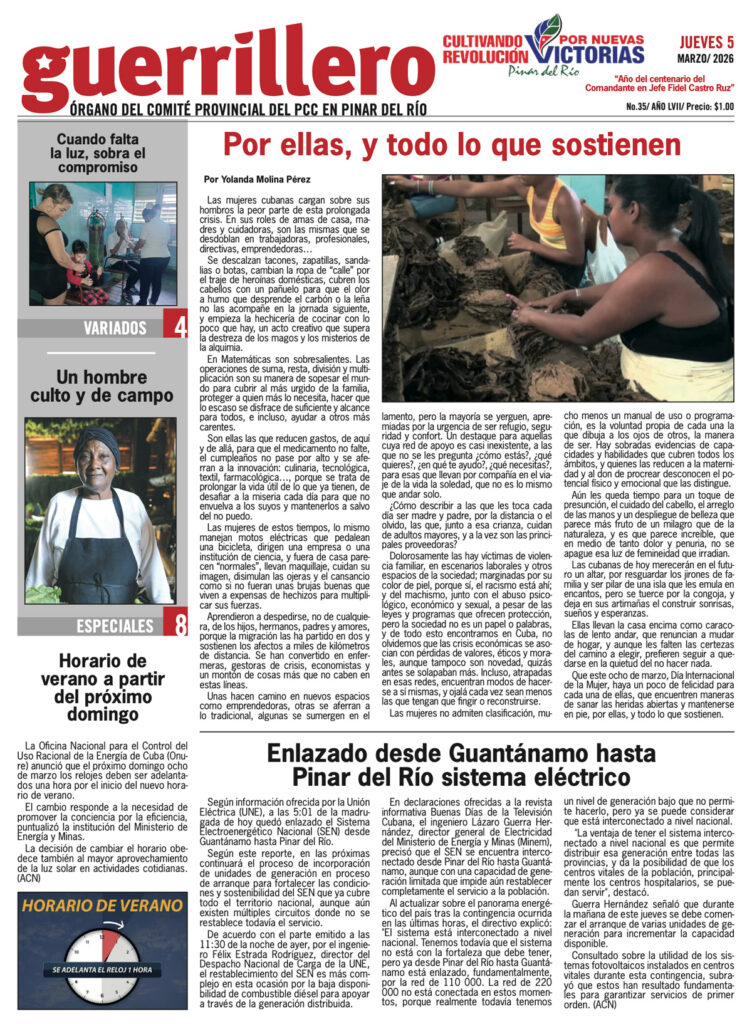 Edición impresa del 6 de marzo de 2026