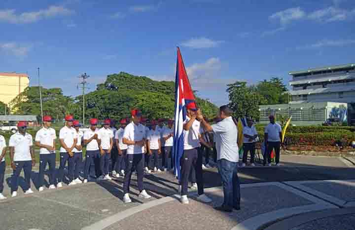 Abanderaron equipo Cuba sub-15 de béisbol para Copa Mundial
