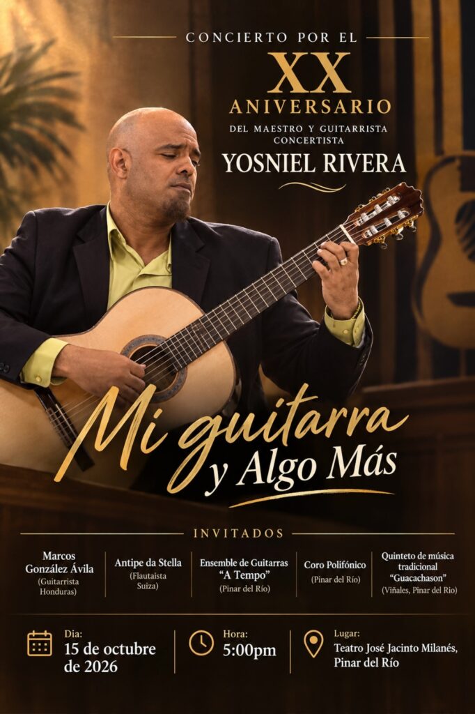 Yosniel Rivera en concierto